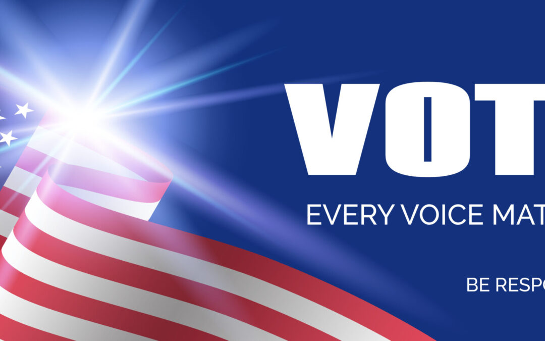 United States presidential election 2020. Vector banner template. Vote