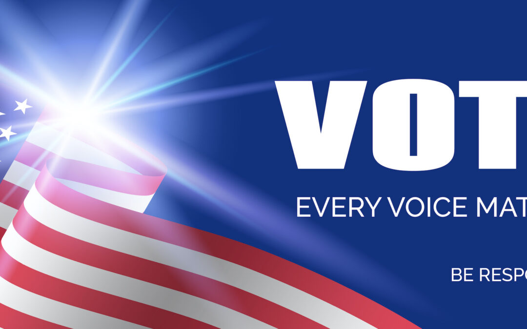 United States presidential election 2020. Vector banner template. Vote